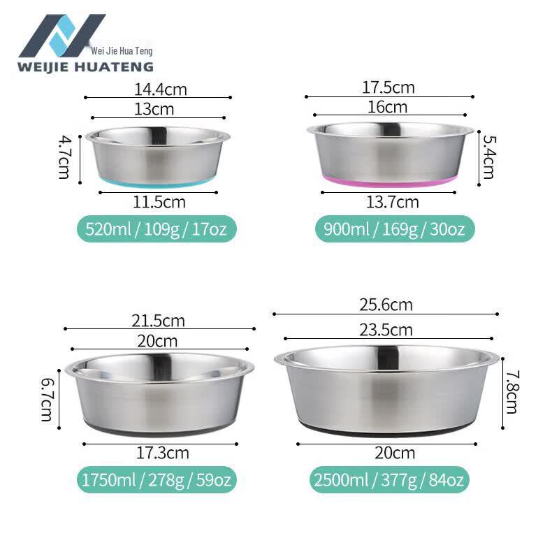 Weijie Huateng Military Dog Stainless Steel Food Bowl