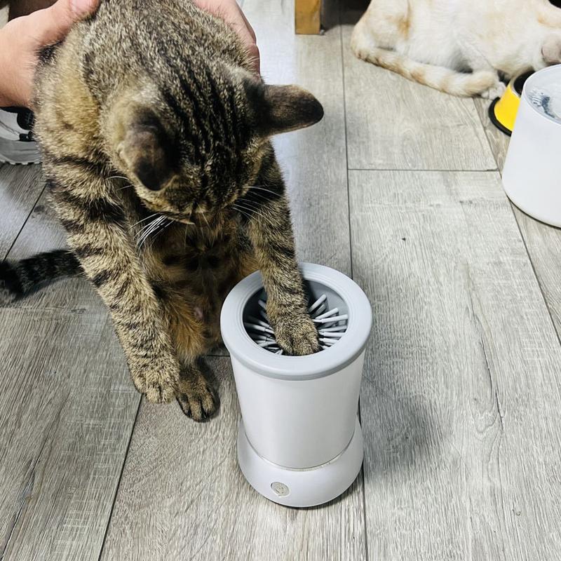 Automatic Pet Foot Wash Cup Cat Dog Paw Cleaner and Massager Electric Paw Washer Foot Washing Grooming Tools Accessories