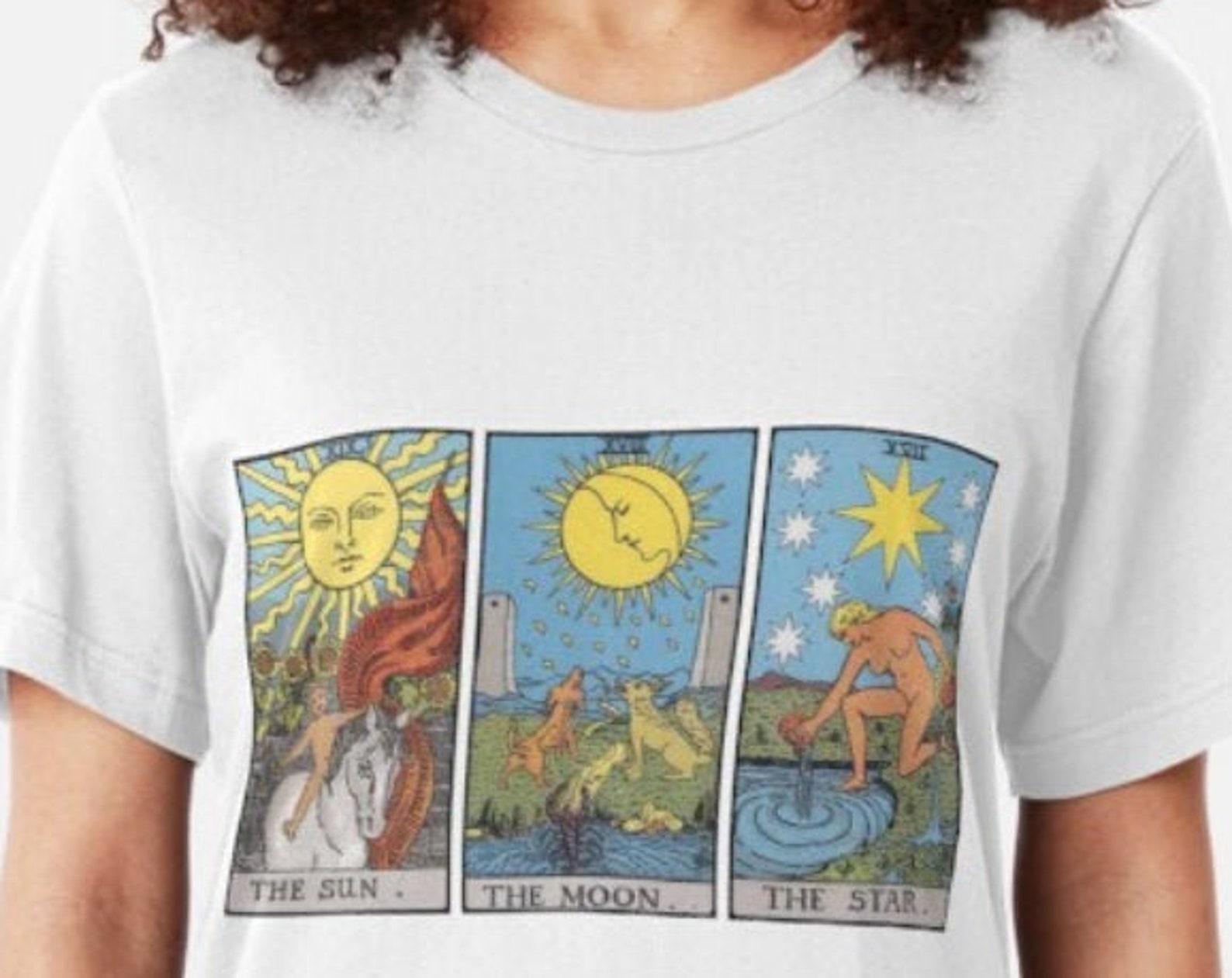 The Sun The Moon The Star Tarot Cards T shirt - Unisex - %100 Cotton XL