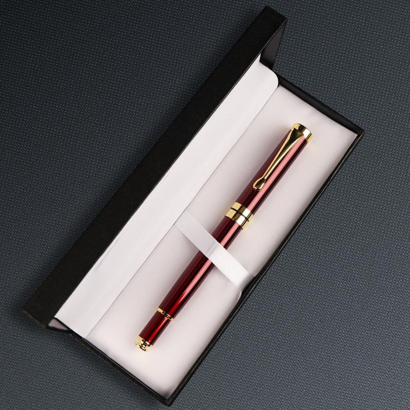 Metal Signature Pen, Five-Color Multi-Choice Business Gift Pen, Grand Opening Celebration Ballpoint Pen Gift Box, Water-Based Pen Set Gift