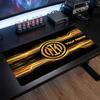 Tappetino per Mouse Grande Personalizzato Inter Milan, Stampa Testo Nome Personalizzato, Tappetino da Scrivania Antiscivolo con Logo Calcio, Regalo per Gamer