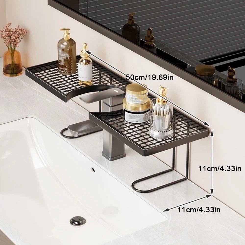 Mesh Bathroom Storage Rack Universal Kitchen Storage Rack Faucet Storage Shelf  Bathroom Sink