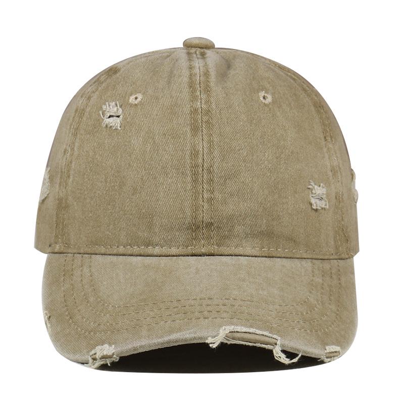 Unisex Distressed Washed Baseball Cap - Versatile Duckbill Design