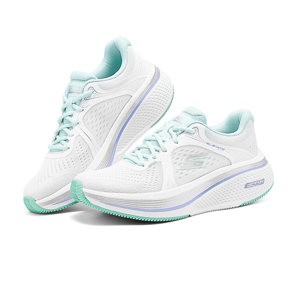 Skechers Sgo Series Lightweight Supportive Balance Running Shoes Women Sneaker White 129005-WMNT