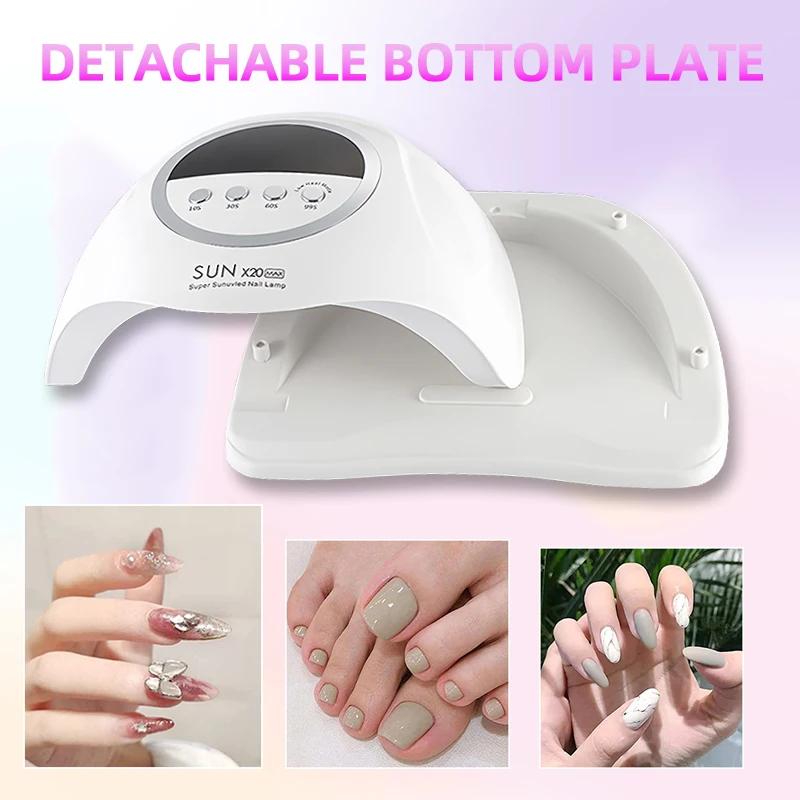 X20 MAX Nail Dryer Machine 320W UV LED Lamp for Nails 72LEDS Gel Polish Curing Manicure Lamp With Auto Smart Sensor Nail Art