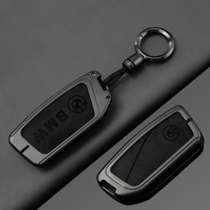 OSTB7 For BMW X1 U11 X7 X5 G05 LCI I7 IX XM Series 7 740Li U06 G81 M3 2023 2024 Zinc Alloy Car Remote Key Case Cover Shell Accessories