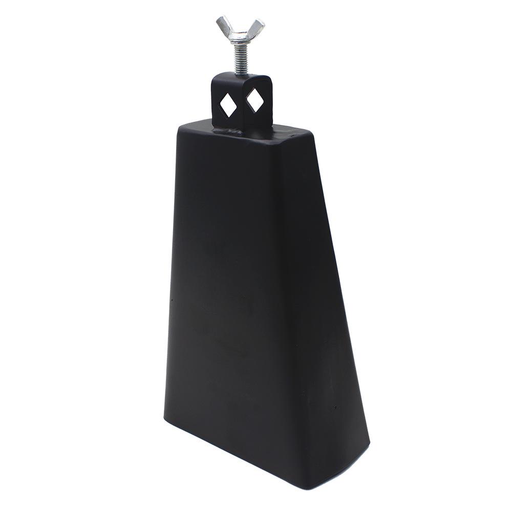 8-inch Black Metal Iron Cowbell Stand - Orff Percussion Drum Accessory