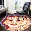1pc Cat Whiskers Office Round Area Rug, Indoor Mat Suitable For Office, Under Office Chairs Bedroom Living Room Home Decor, Room Deco