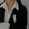 Literary Human Face Brooch Pin Personality Clothing Hat Accessories Gift For Women Mother Wife