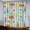 Curtains, Cats, Butterflies, Baby Elephants And Other Tiling Diagram Series, Digital Printing, High-Density Blackout Curtains