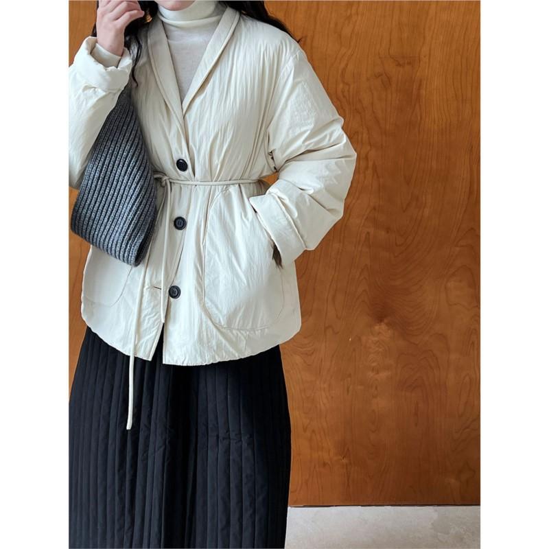 Johnature Jachetă 90% Puf de Rață Albă Femei Iarnă Caldă Ușoară Casual Paltoane cu Guler V