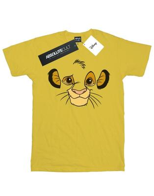 Girls The Lion King Simba Face Cotton T-Shirt