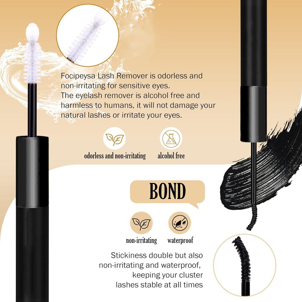 200pcs DIY Cluster Lashes 100D 200D D Curl 10-18mm MIX Length Very Soft Wearing Cluster Lash Cluster 200d