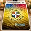 Flannel BlanketLuton Town Custom Name Text Personalized Soft Warm Throw Blanket Home Decor Gift