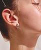 Noonoo Fingers [Silverpost] Stay Love Hoop Earrings