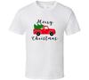 Merry Christmas Tree Pickup Truck Tee Holiday Tshirt Unisex Yuletide T Shirt