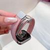 Lychee Grain Magnetic Strap for Apple iWatch, Huawei GT5, and Xiaomi 9 Pro