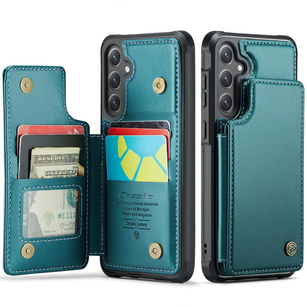 Suitable for Samsung S25Edge phone case, A56 card slot anti-drop leather case, A36 RFID stand protective bottom case