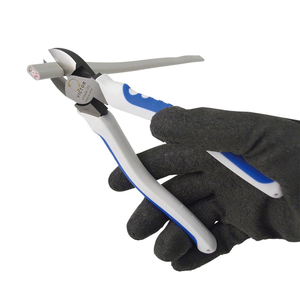 Fujiya Eccentric Electrician's Nippers, Thin Blade, No Crimp, 371HGK-175 (VICTOR)
