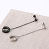 [1+1] Surgical Piercing Round Cross Chain One-Sided Sale