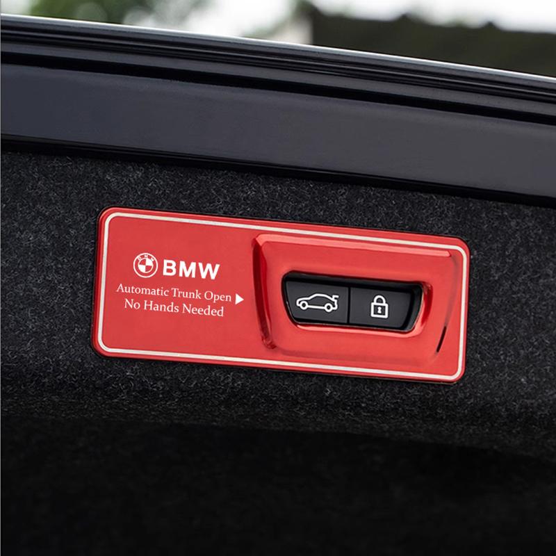 Car Electric Tailgate Warning Metal Trunk Paste For BMW X1 X2 X3 X4 X6 G30 G20 G11 G12 G60 F30 F20 F10 F34 F07 E46 E90 Stickers CJ6