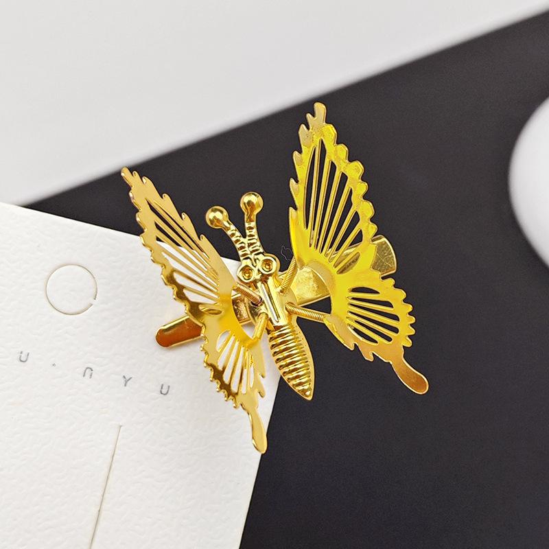 Vintage Schmetterlings-Quasten-Haarspange: Damen Perlen Haaraccessoire im antiken Stil für Pony und Seitenclips.