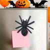 4/6PCS Black Halloween Decorations 3D Spider Magnetic Decals Bat Refrigerator Sticker  Haunted House