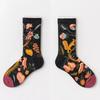Colorful Cartoon Creative Fashion Vine Graffiti Novelty Men Women Socks Winter Warm Comfortable Cotton Sokken Dropship