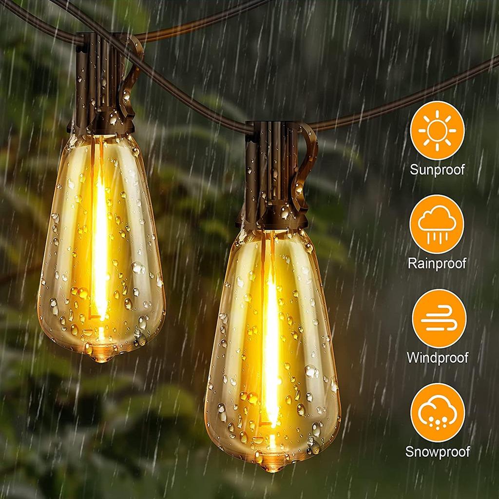 E12 High Voltage LED String Lights - ST38, Colorful Indoor/Outdoor Decoration for Garden or Camping