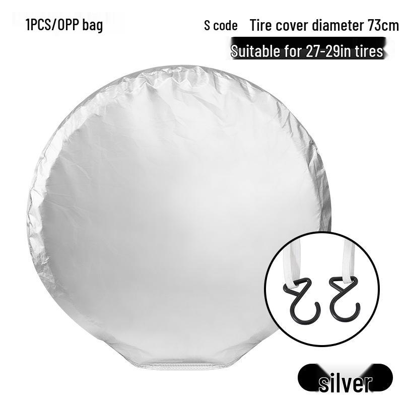 Car Spare Tire Protective Cover - Sunproof & Dustproof 190T Polyester Taffeta Storage Bag