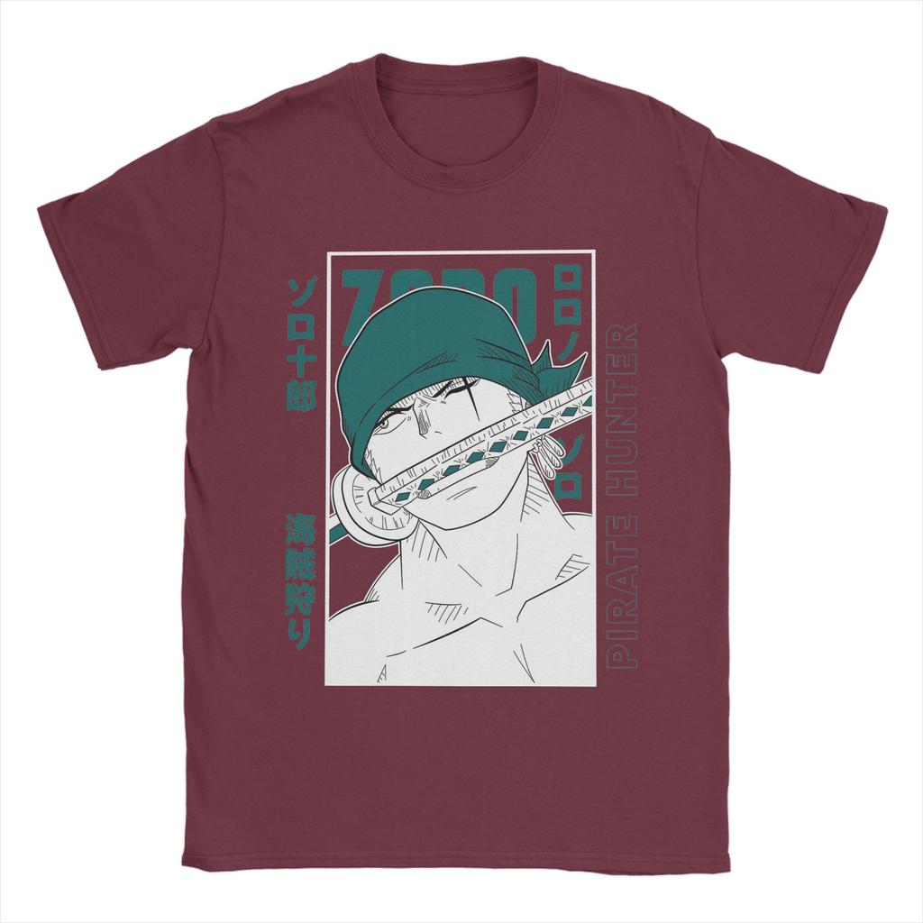 Zoro Roronoa T Shirts Men Cotton Amazing TShirt O Neck Ones Pieces Tee Shirt Short Sleeve Clothes New Arrival