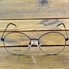 Full-Rim Black Titanium Oversized Oval Optical Glasses Frame – Lightweight Metal Eyewear for Men and Women