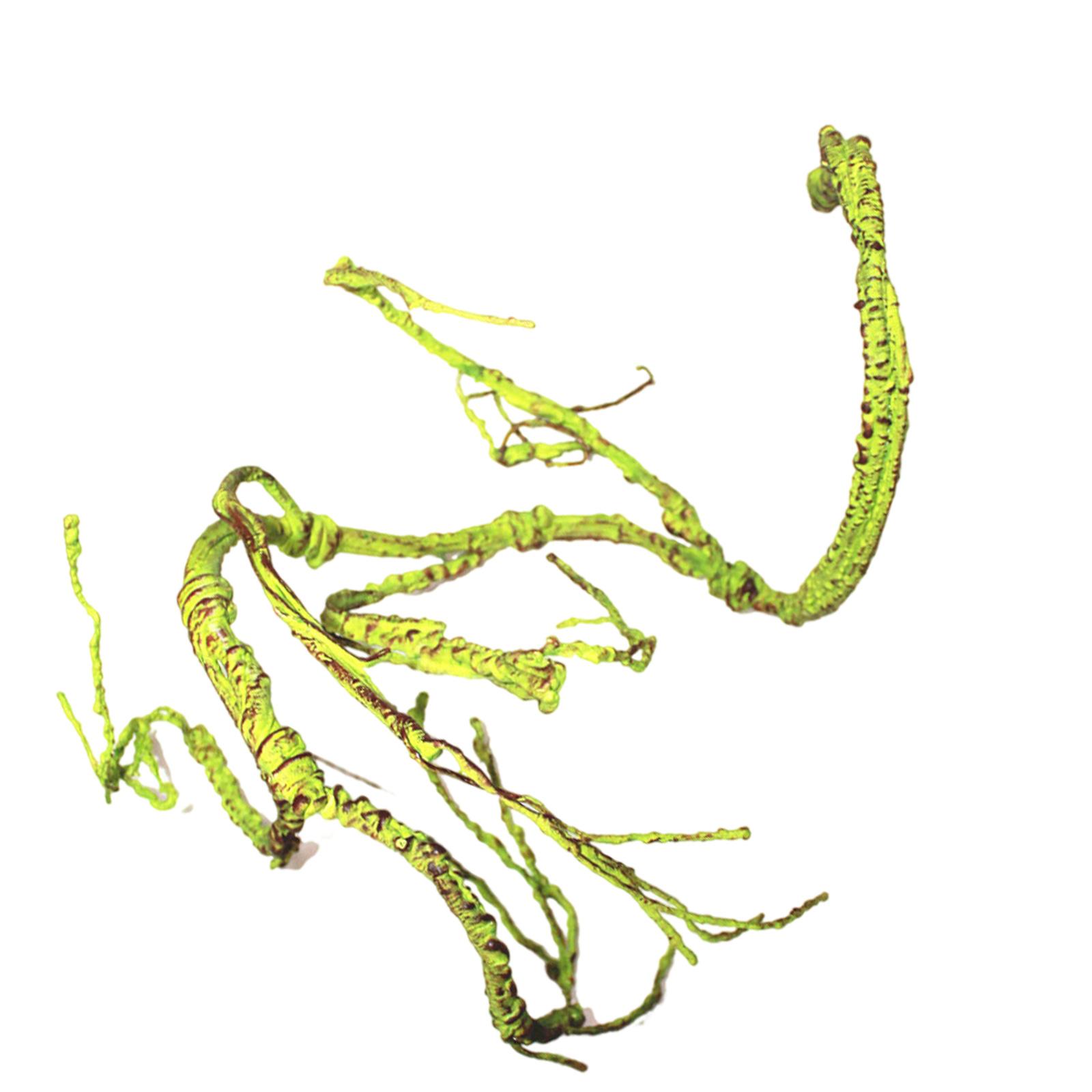 

Искусственные лианы с естественным видом для стеклянных террариумов для рептилий, ландшафтная лиана для лазания питомцев, устойчивая к погодным условиям