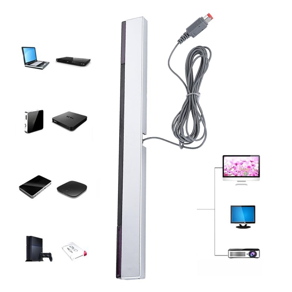 Infrared IR Signal Ray Sensor Bar Wired Receiver & Stand for Nintendo WII Console Sensor Bar