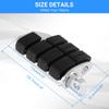 2Pcs Motorcycle Footrests Chrome Foot Pegs Motorbike Foot Rests (left &