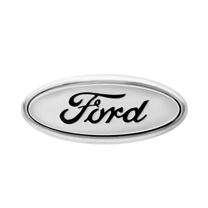 

Car Sticker 2026 Ford New 2025 Hot Car Steering Wheel Emblem Decals Badge For Ford Focus 2 Mk3 F150 Mondeo Max Fusion Ranger Esc 58x22MM срібний
