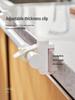 No-Drill Adjustable Curtain Rod and Towel Holder Clips