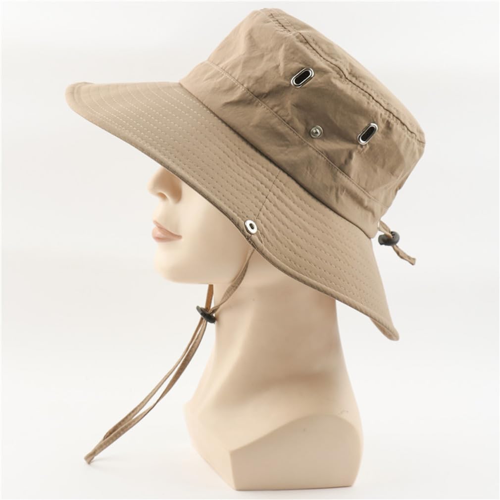 Safari Hat for Men and Bucket Water Sun Adventure Jungle Boonie UV UV With Quick With Large Sun Outdoor Use [Natural Rhythum] Women, Hat, Hat,