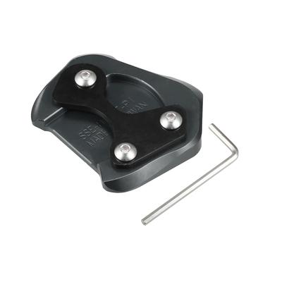 X AUTOHAUX Honda CB200X 2021-2022 1 Set Motorcycle Kickstand Side Stand Plate Pad Aluminum Alloy Titanium Color