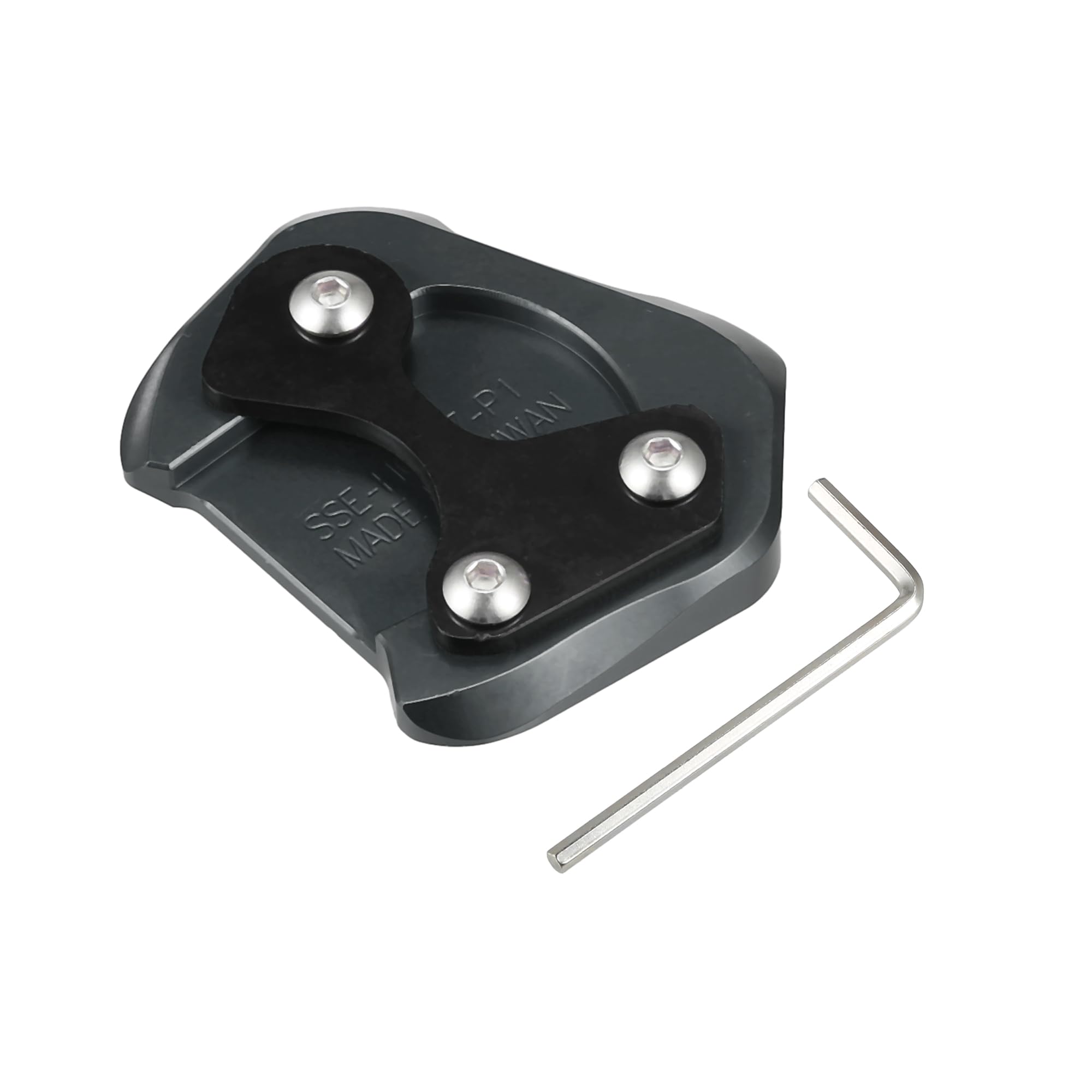 X AUTOHAUX Honda CB200X 2021-2022 1 комплект Мотоциклетная подножка Боковая подставка Пластина Подушка Алюминиевый сплав Титановый цвет