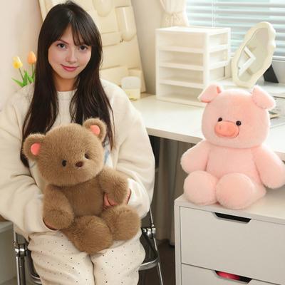 Porco Gigante Pelúcia Almofada de Pelúcia Ultra Macia Boneca de Porco para Abraçar Natal Aniversários Decoração Acessório de Quarto
