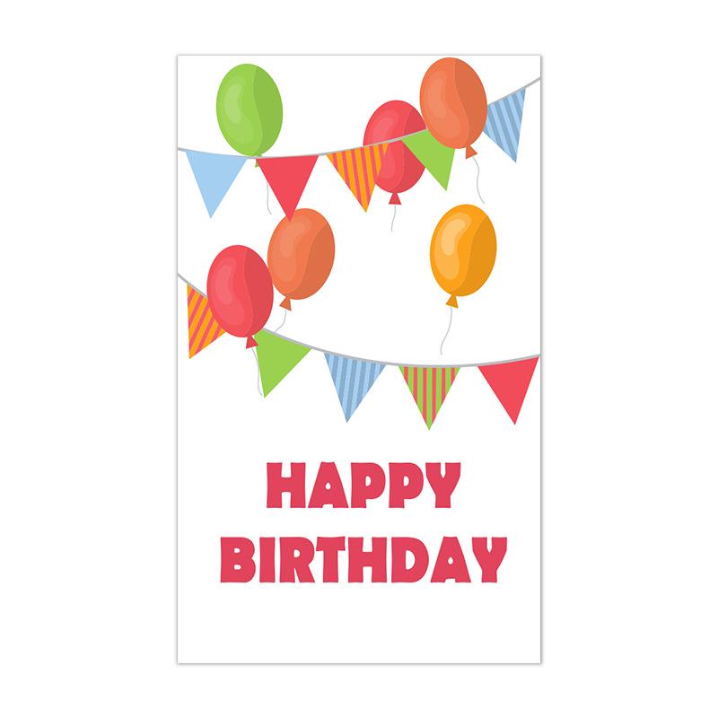 50-Pack Creative Birthday Celebration Cards for Party Decorations and Gifts