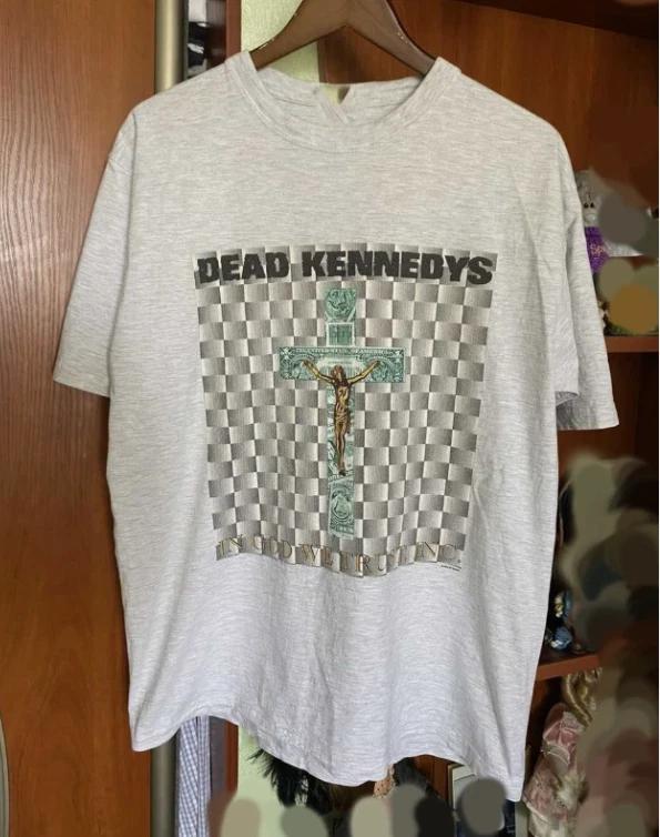 Dead Kennedys in god we trust gray Unisex T-Shirt Cotton XL