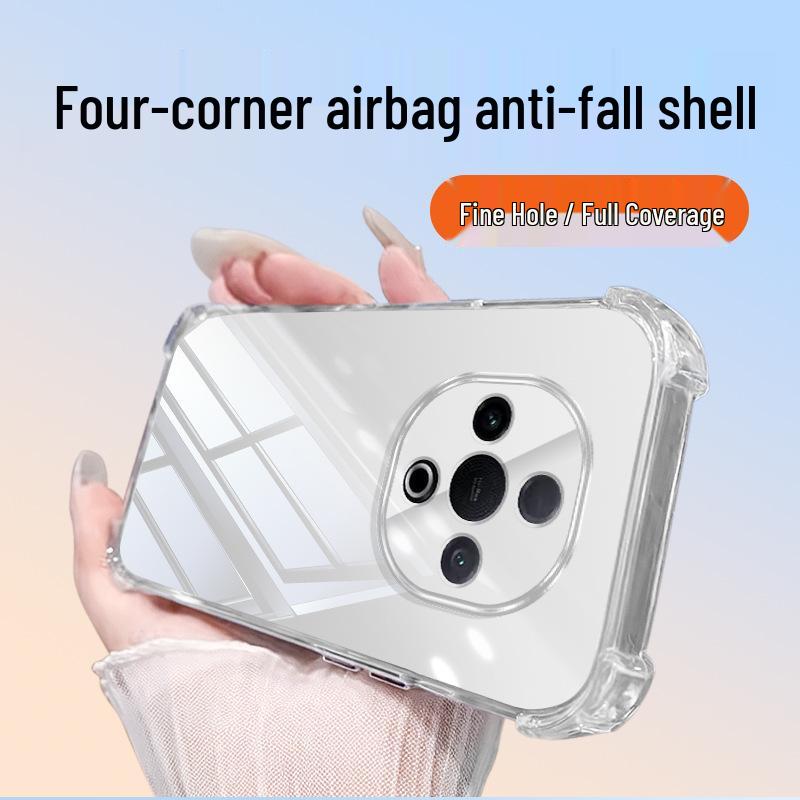 

Compatible Vivoy300 Airbag Transparent Phone Case (Y300C/Y300T/Y300+/Y300Pro/Y300Pro+) vivoy300t прозорий