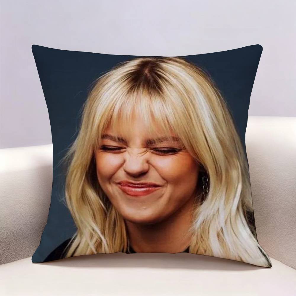 Pop Singer Actor Renee Rapp  Doublesided Print Pillow Case for Sofa Living Room Home Office Decor Protective Cover