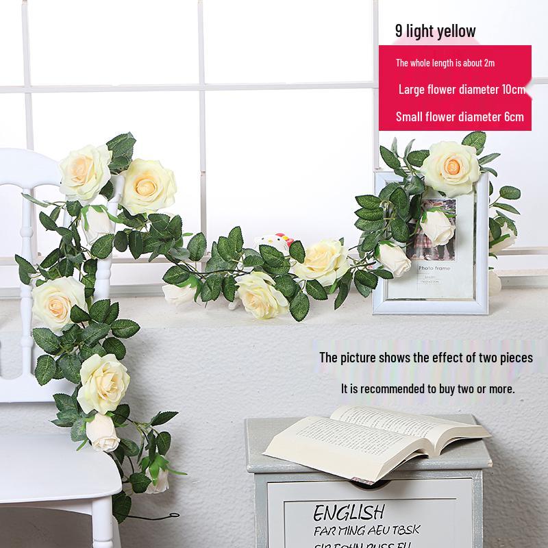 Artificial Rose Vine Hanging Basket and Arch Decoration