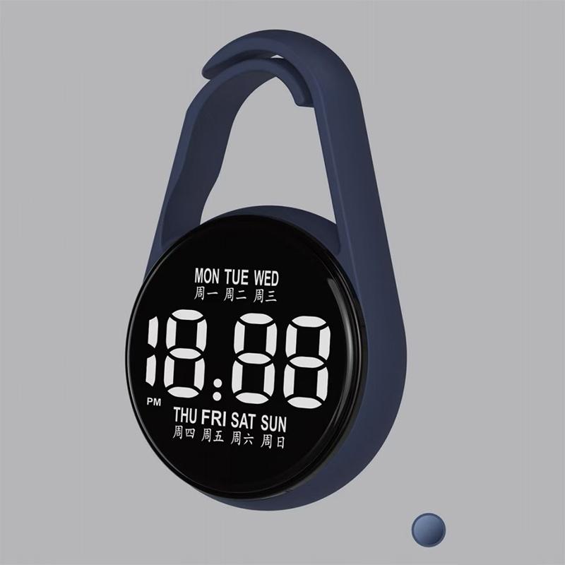LED Digital Hanging Watch Night Light Energy Saving Silent Electronic Clock for Bedroom Living Room Wall Decor