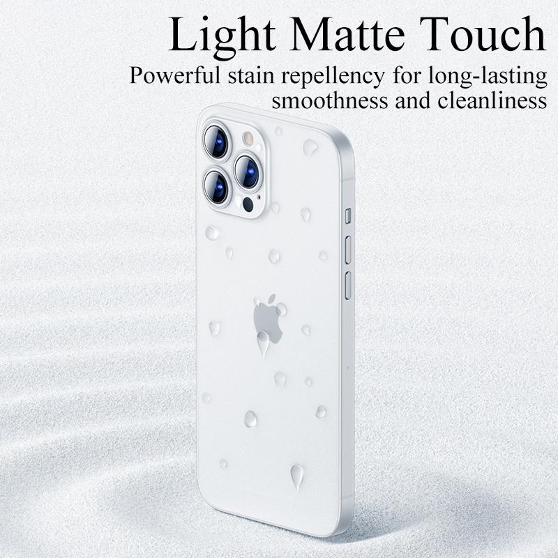 0.3mm Ultra Thin Matte PP Case For iPhone 15 14 13 12 Mini 11 Pro XS Max X XR 7 8 Plus SE   Transparent Soft Back Cover