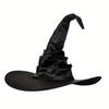 Spider Bat Halloween Witch Hat Pointed Cosplay Witch Hat Scary Black Pointed Cap  Halloween Party