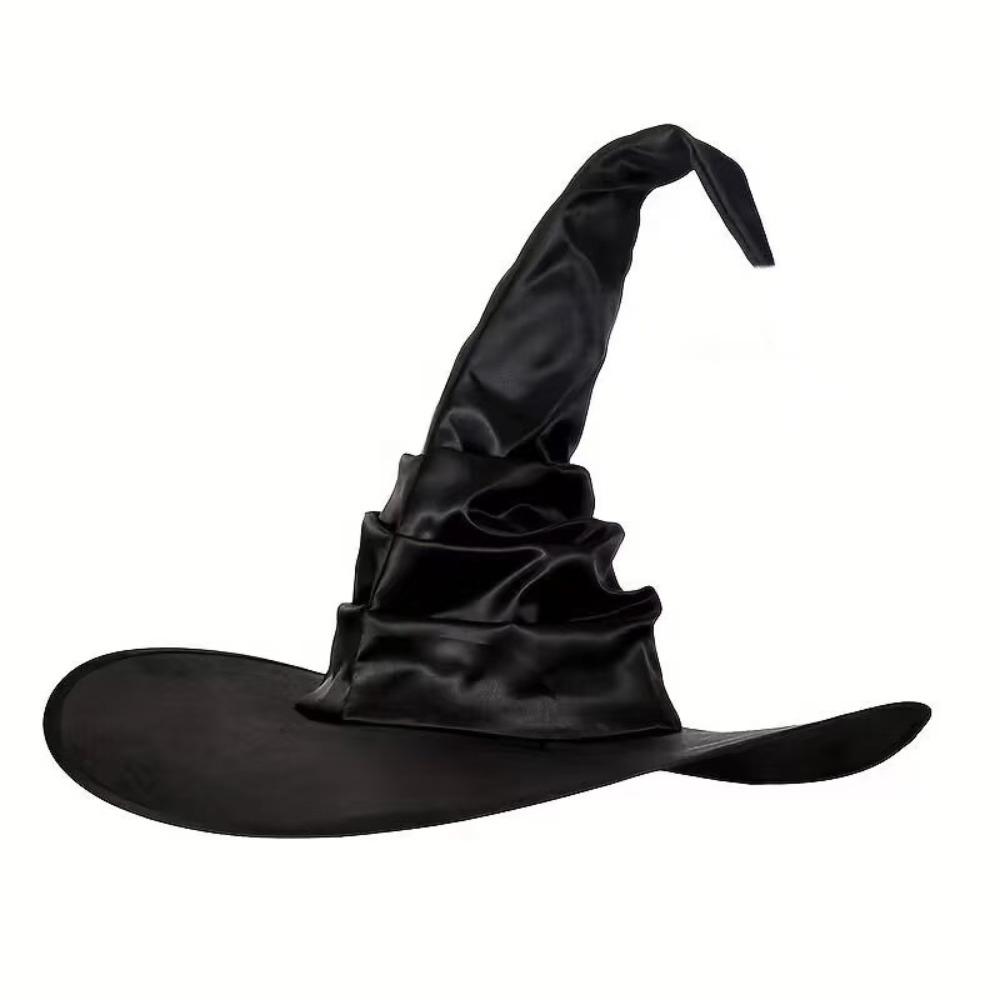 Spider Bat Halloween Witch Hat Pointed Cosplay Witch Hat Scary Black Pointed Cap  Halloween Party